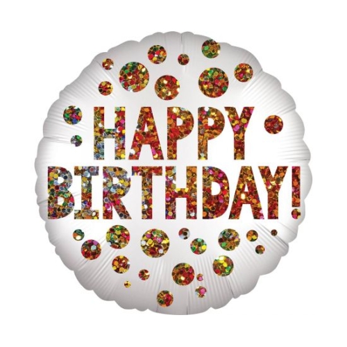 Birthday Balloon with Colorful truffle