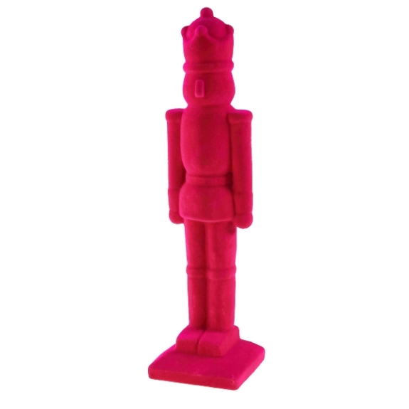 Κεραμικός φούξια καρυοθράυστης με βελούδινη υφή 30εκ