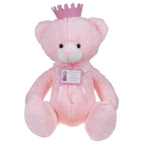 Pink princess teddy bear 48cm