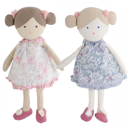 Dolls with happy dresses