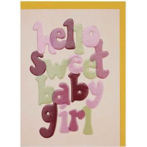 Greeting Card Sweet Baby Girl