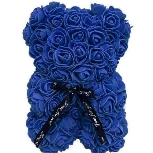 Little blue rose bear